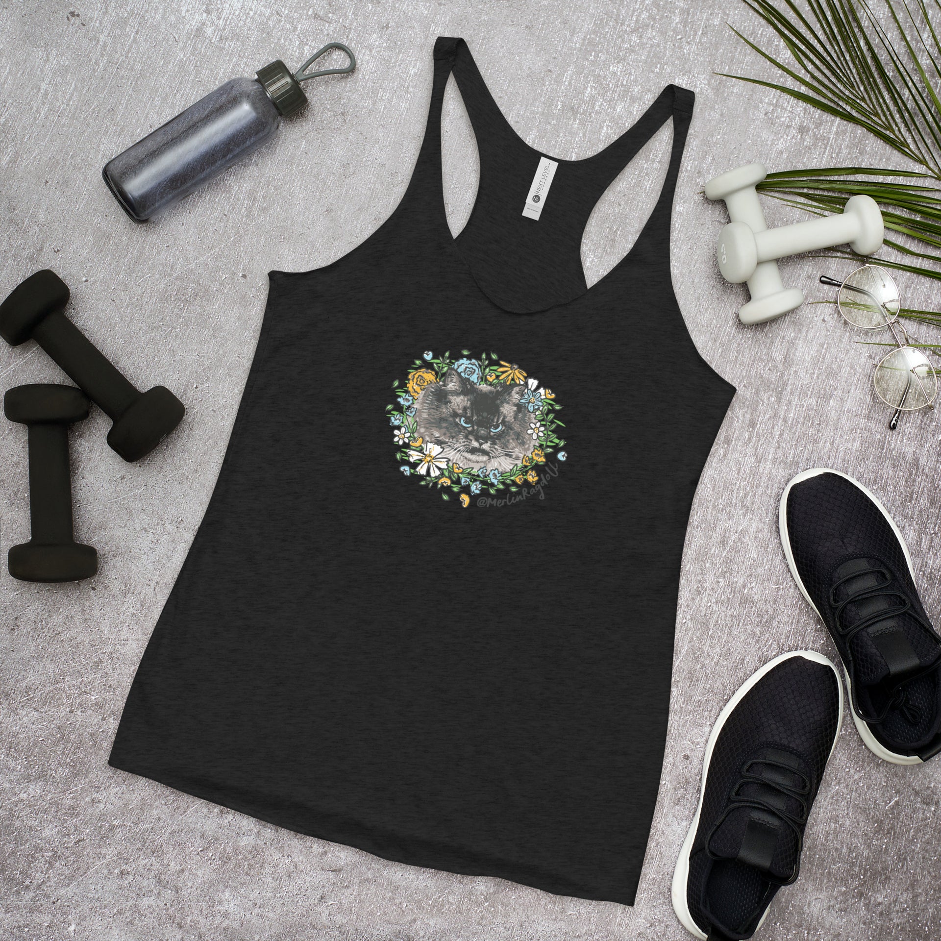 Women's Racerback Tank – MERLIN THE MAD RAGDOLL